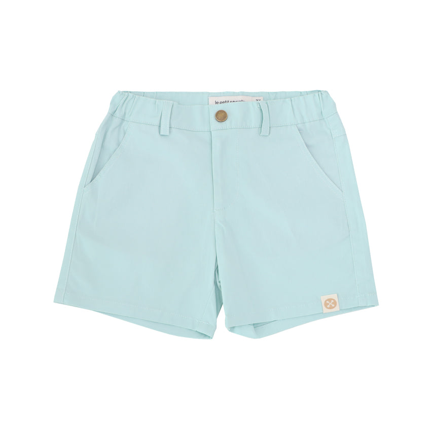Bermuda Shorts with Adjustable Waistband in Light Blue by Le Petit Society — image 6