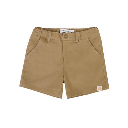 Bermuda Shorts with Adjustable Waistband in Khaki by Le Petit Society — image 6