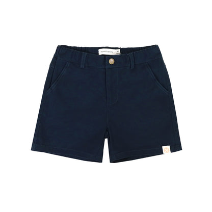 Bermuda Shorts with Adjustable Waistband in Navy by Le Petit Society — image 12