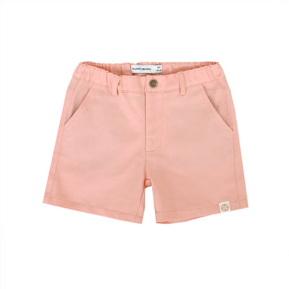 Bermuda Shorts with Adjustable Waistband in Salmon Pink by Le Petit Society — image 11