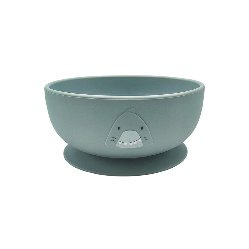 Silicone Bowl With Suction in Mr Shark by Trixie