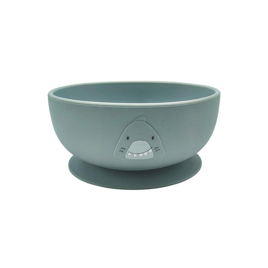 Silicone Bowl With Suction in Mr Shark by Trixie