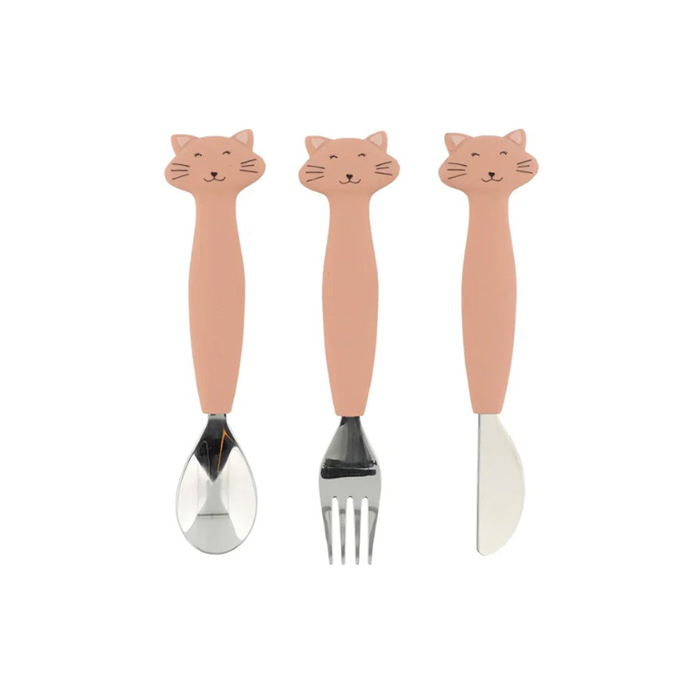 Silicone Cutlery Set 3 in Pack - Mrs Cat by Trixie