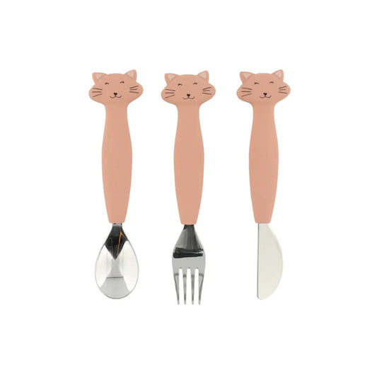 Silicone Cutlery Set 3 in Pack - Mrs Cat by Trixie