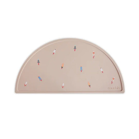 Silicone Mat in Rocket by Mushie