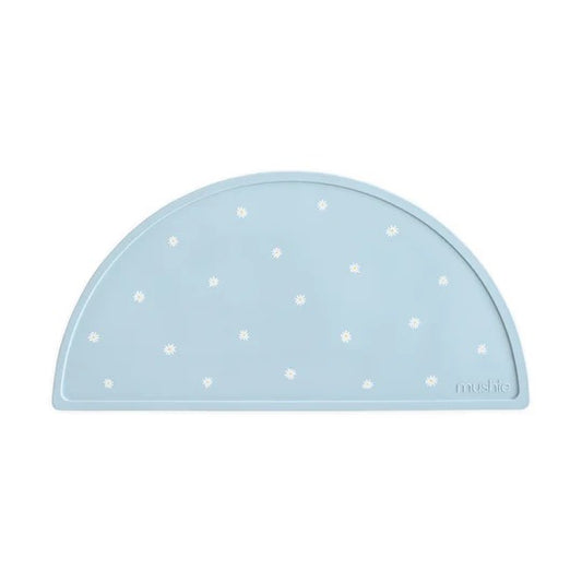 Silicone Mat in White Daisy by Mushie
