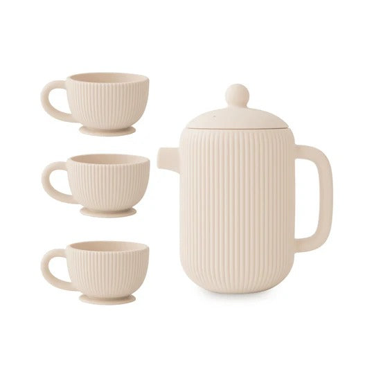 Silicone Play Tea Set in Shifting Sand by Mushie