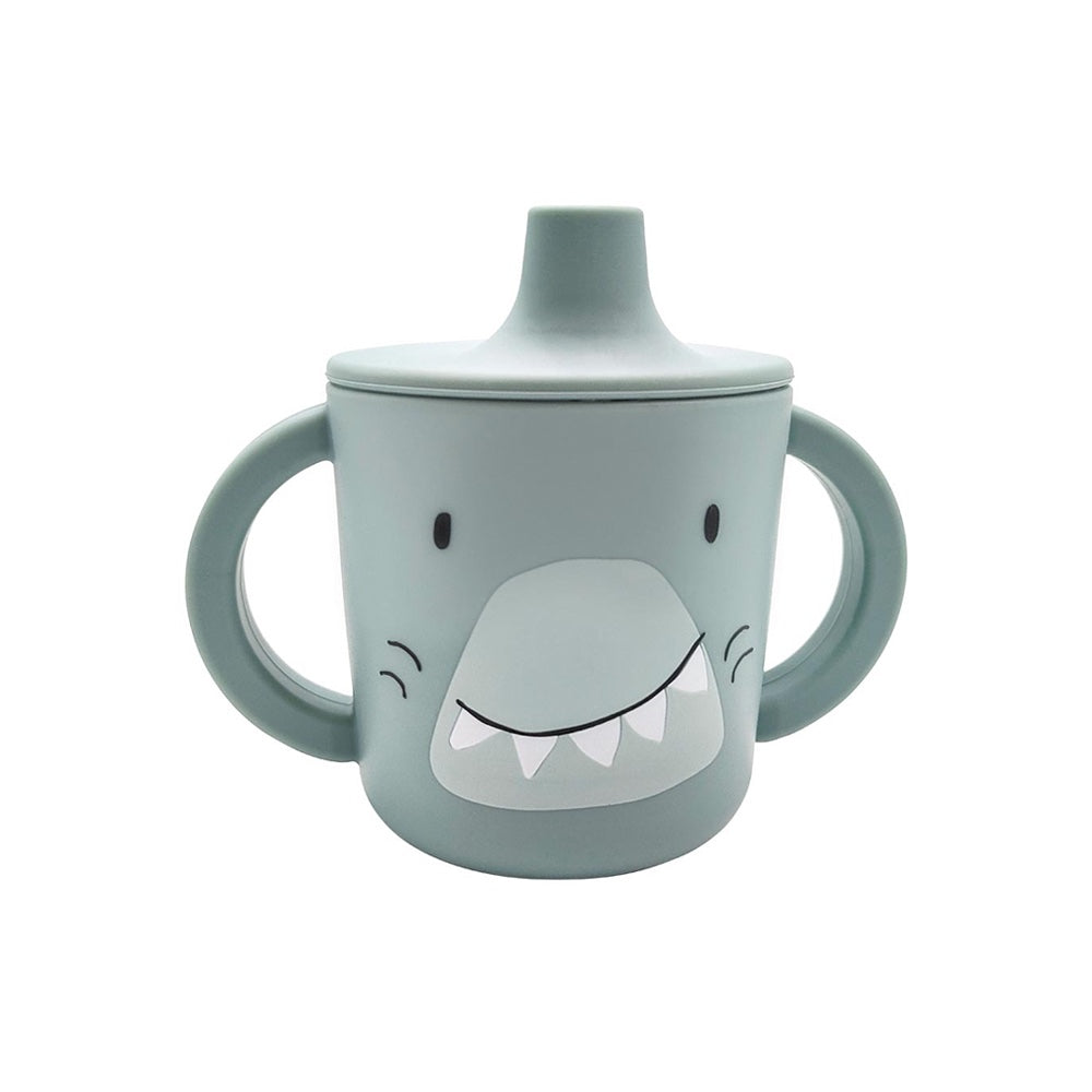 Silicone Sippy Cup in Mr Shark by Trixie