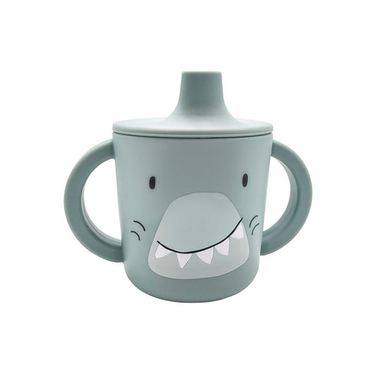 Silicone Sippy Cup in Mr Shark by Trixie
