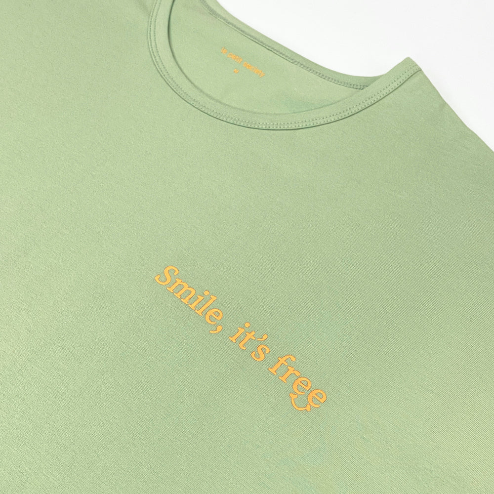 Made For Play - Adult "Smile It's Free" Boxy Tee (Unisex) by Le Petit Society — image 5