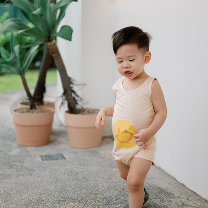 Resort Series in Baby Smiley Romper by Le Petit Society — image 3