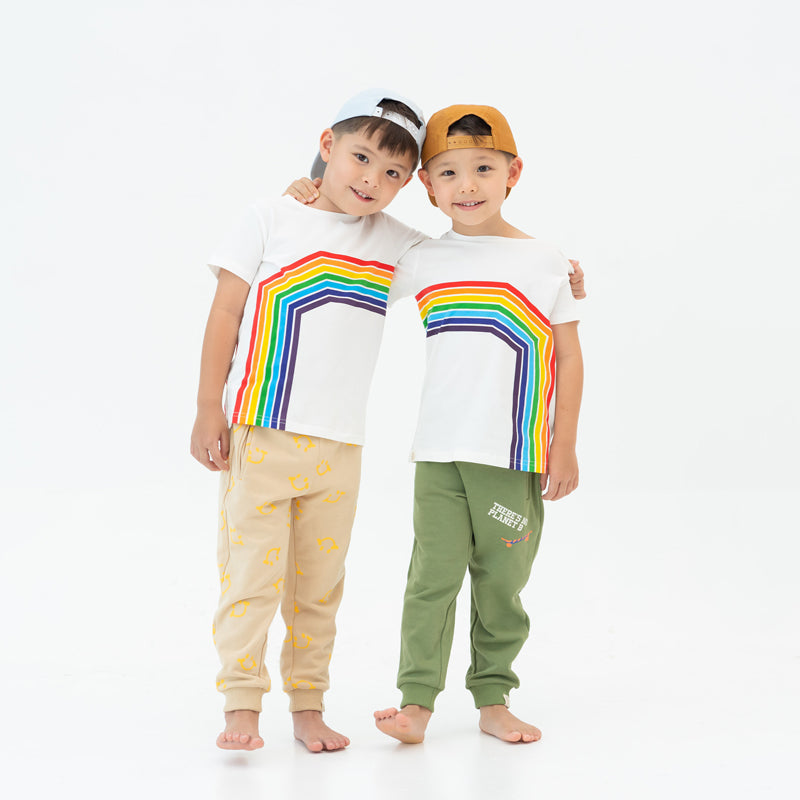 Made For Play - Kids Jogger Pants in Smiley Print by Le Petit Society — image 5