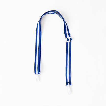Adjustable Bag Strap in Blue Stripes (Personalisable) by Le Petit Society — image 2