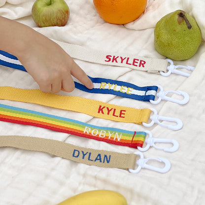 Adjustable Bag Strap in Blue Stripes (Personalisable) by Le Petit Society — image 5