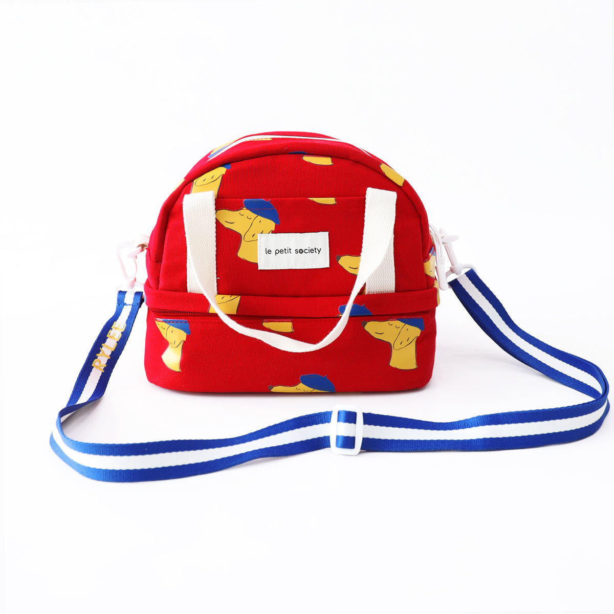 Adjustable Bag Strap in Blue Stripes (Personalisable) by Le Petit Society — image 10