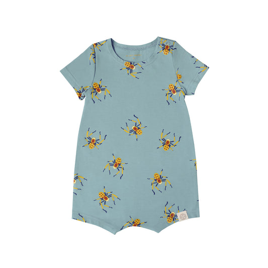Made For Play - Baby Romper in Spider Print by Le Petit Society