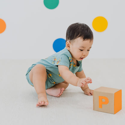 Made For Play - Baby Romper in Spider Print by Le Petit Society — image 4
