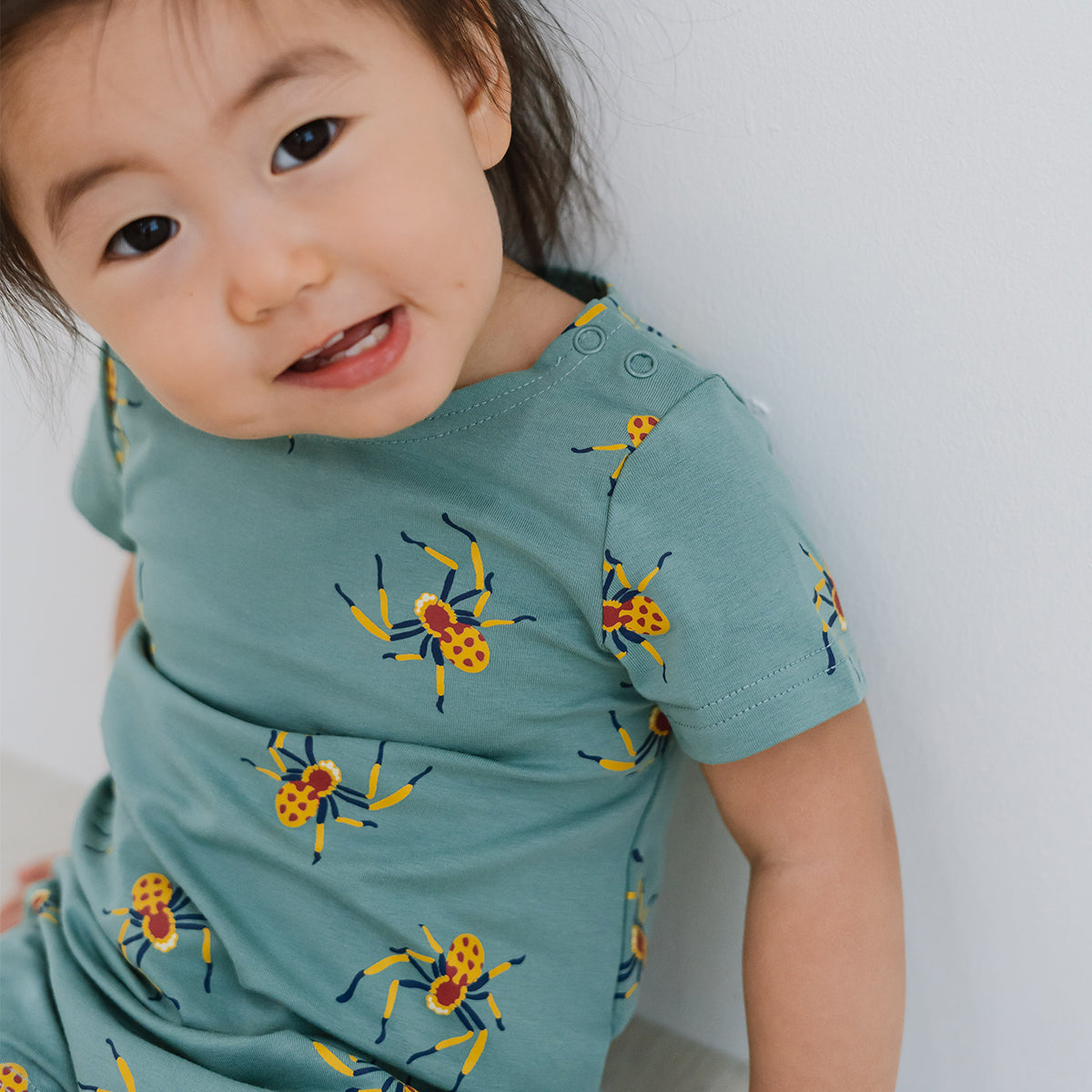 Made For Play - Baby Romper in Spider Print by Le Petit Society — image 5