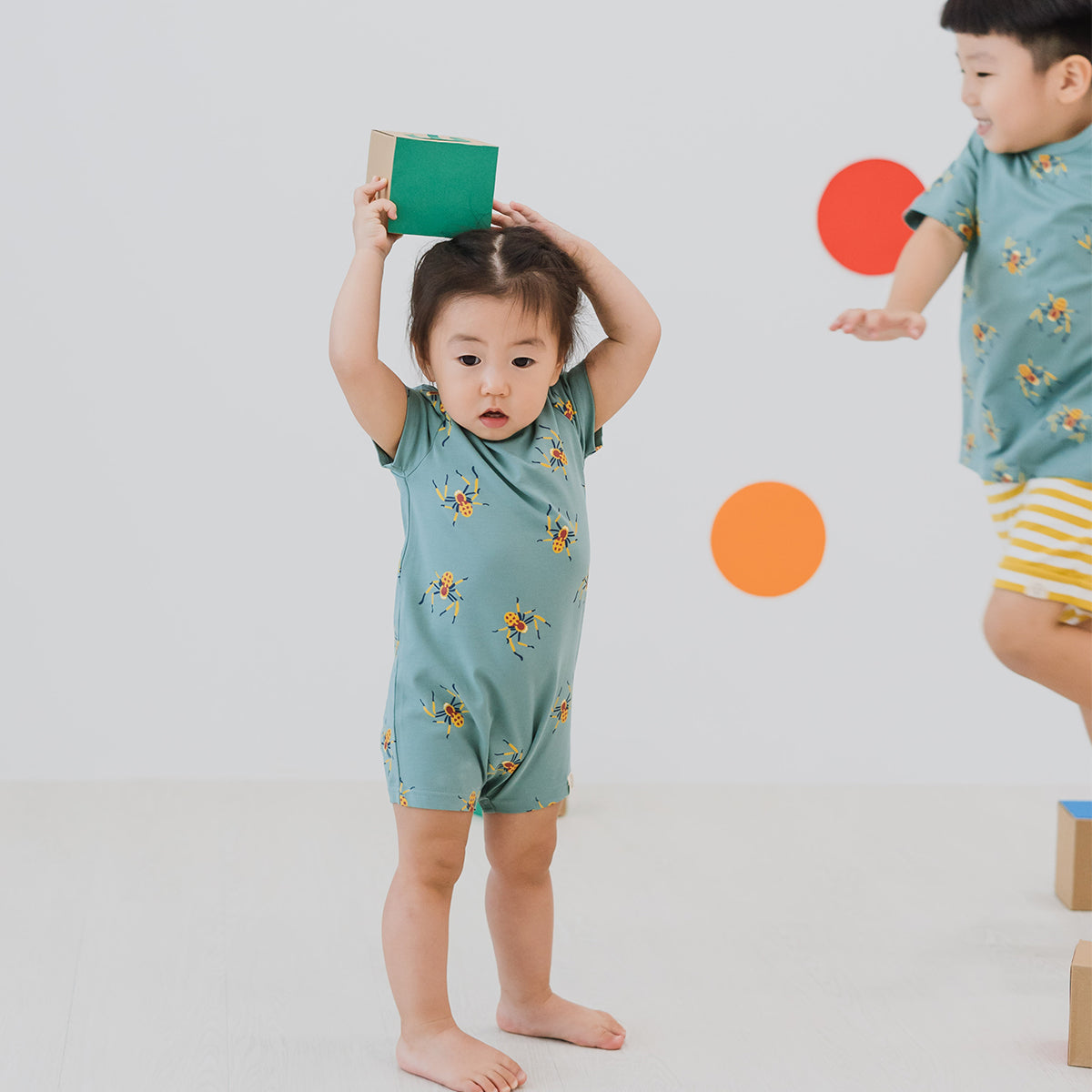 Made For Play - Baby Romper in Spider Print by Le Petit Society — image 6
