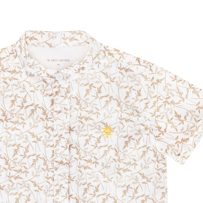 Spring Series - Boys Shirt in White (Personalisable) by Le Petit Society — image 4