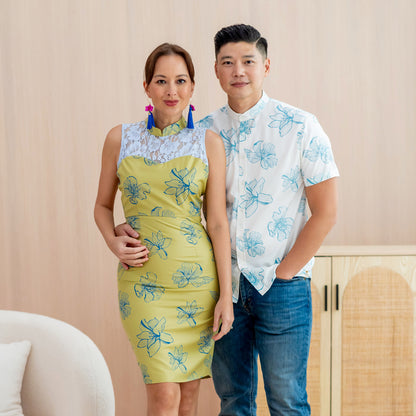 Spring Series - Ladies Cheongsam in Jade Magnolia by Le Petit Society — image 9