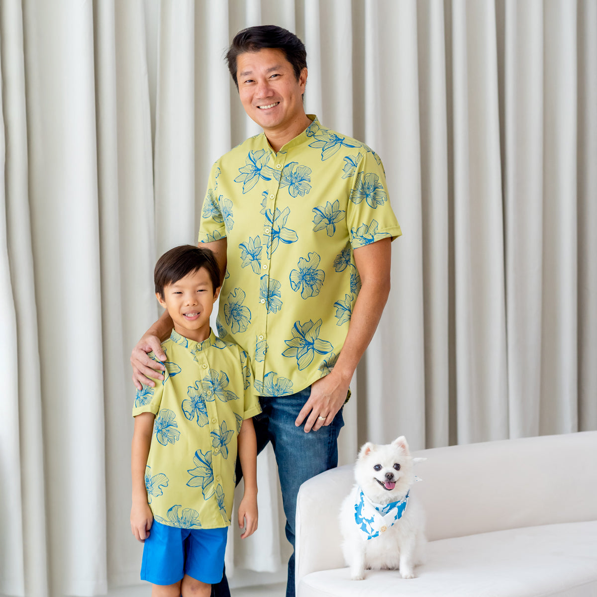 Spring Series - Men's Shirt in Jade Magnolia - Classic Fit by Le Petit Society — image 3