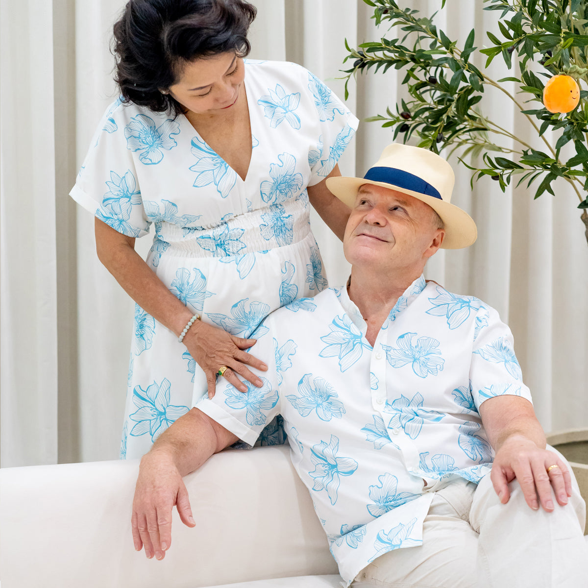 Spring Series - Men's Shirt in White Magnolia - Classic Fit by Le Petit Society — image 9