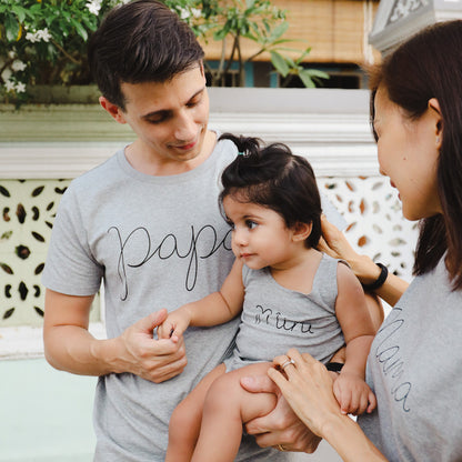 Family Tees - Mama Tee in Dark Grey by Le Petit Society — image 11