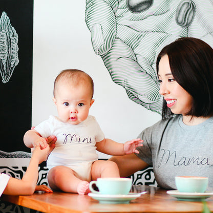 Family Tees - Mama Tee in Dark Grey by Le Petit Society — image 6