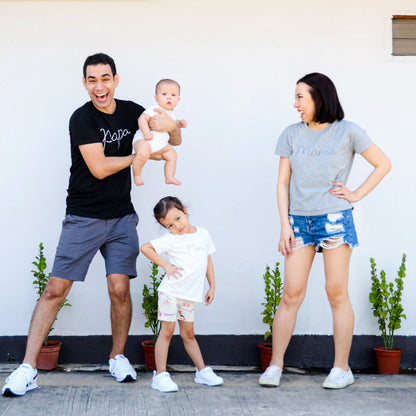 Family Tees - Papa Tee in Black by Le Petit Society — image 10