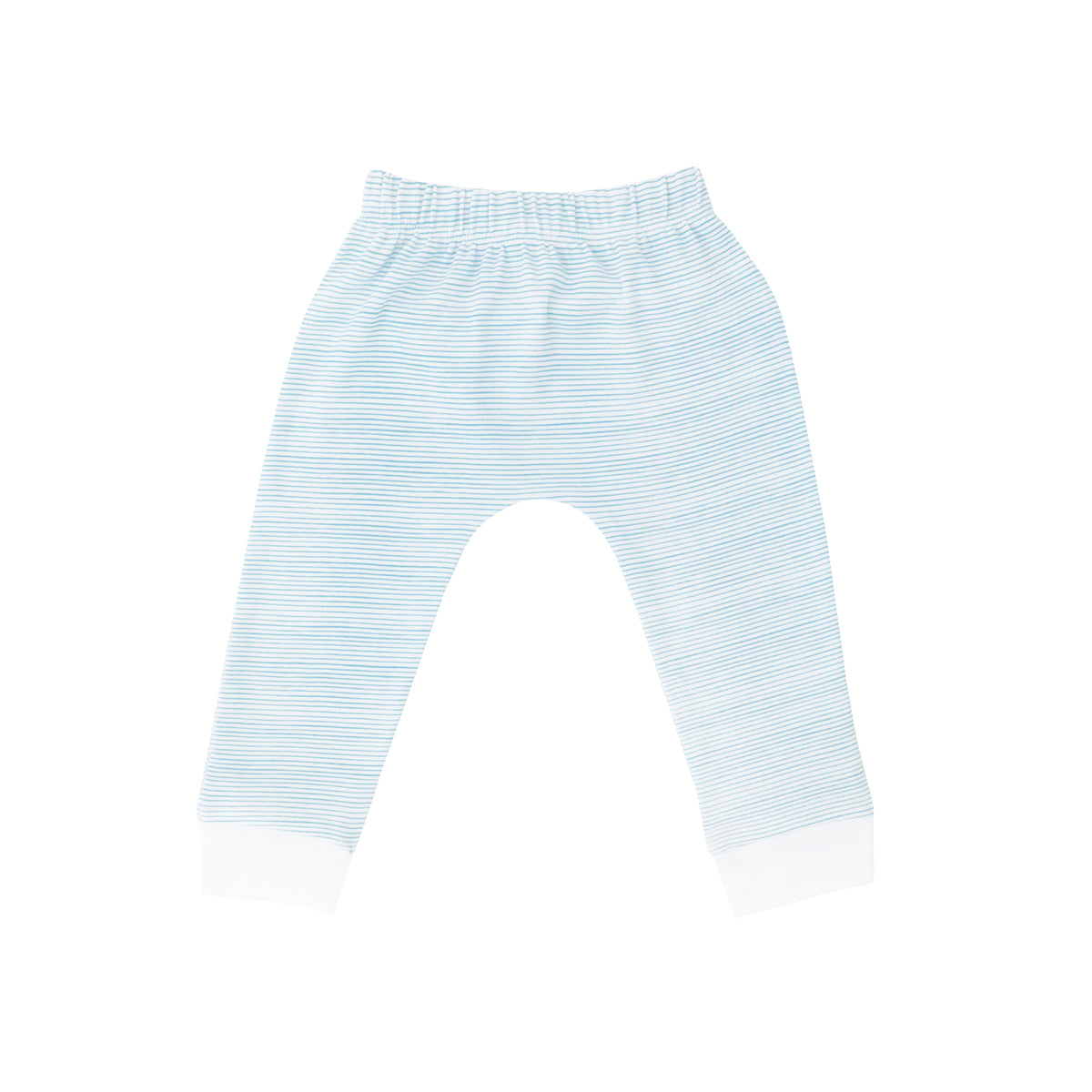 Baby Organic Leggings in Blue Stripes by Le Petit Society — image 9