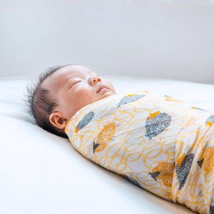 Baby Organic Swaddle in Sheep by Le Petit Society — image 4