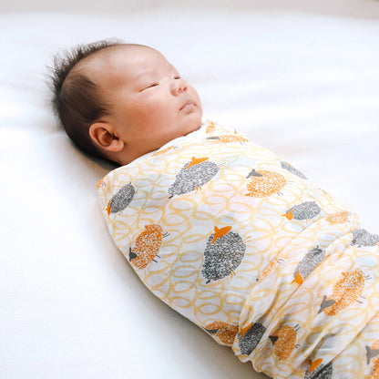 Baby Organic Swaddle in Sheep by Le Petit Society — image 5