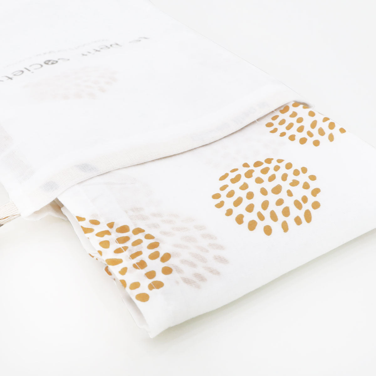 Baby Organic Swaddle in Dandelion Print by Le Petit Society — image 4