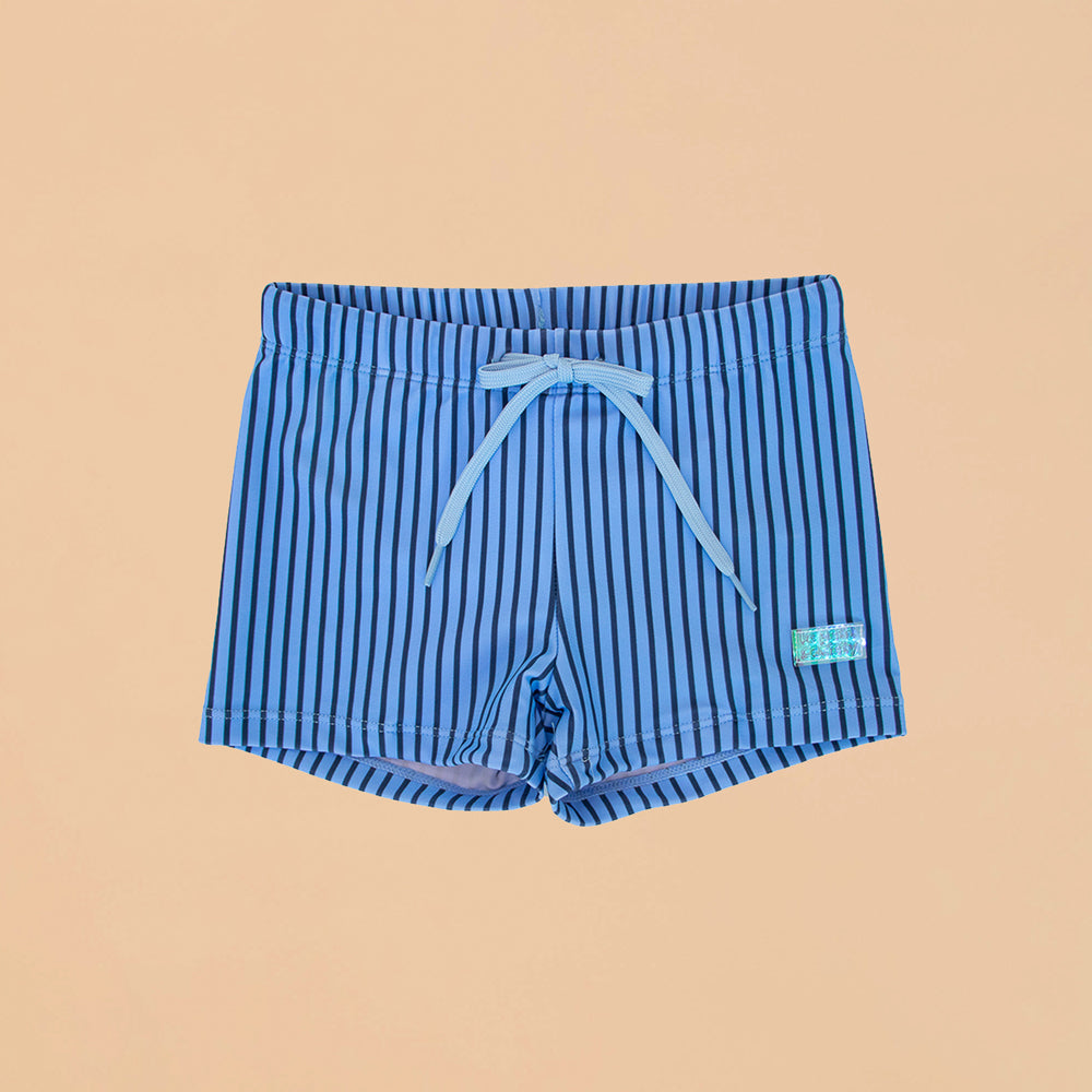 Swim Trunks in Blue Stripes by Le Petit Society — image 6