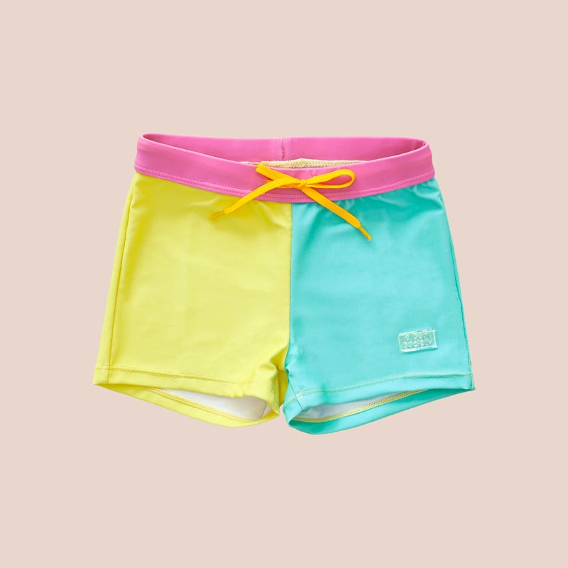 Swim Trunks in Colour Pop by Le Petit Society