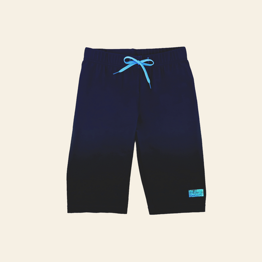 Swim Jammer in Navy Gradient by Le Petit Society