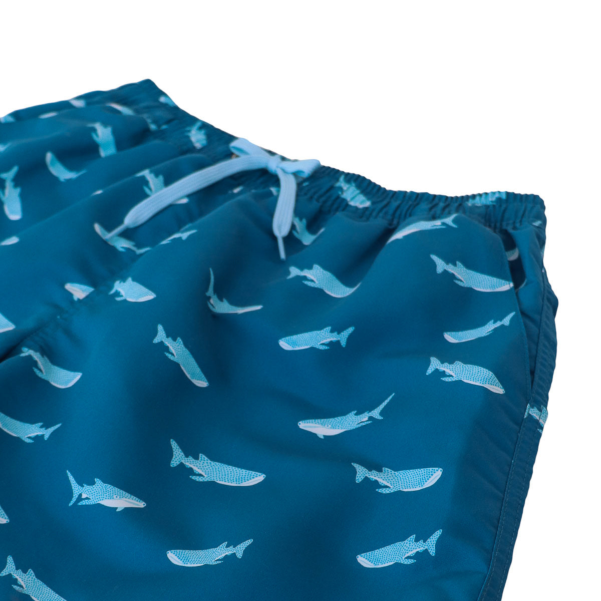 Swim Shorts in Shark Print (Adult) by Le Petit Society — image 2