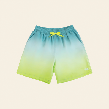Swim Shorts in Lime Gradient (Adult) by Le Petit Society