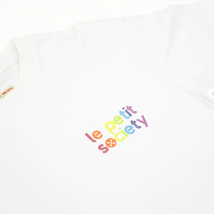 Made For Play - Kids Tee in White with Logo Print by Le Petit Society — image 7
