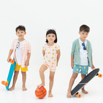 Made For Play - Girls Drop Sleeve Tee in Tennis Print by Le Petit Society — image 5