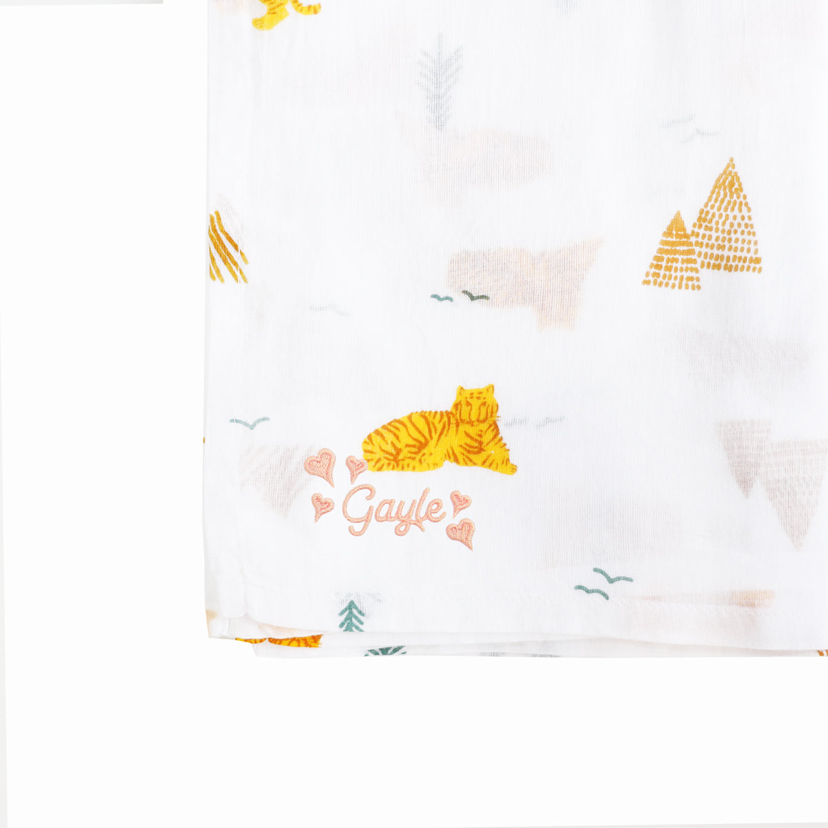 Baby Organic Swaddle in Tiger by Le Petit Society — image 5