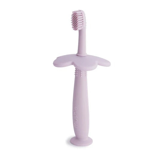 Training Toothbrush in Flower (Soft Lilac) by Mushie