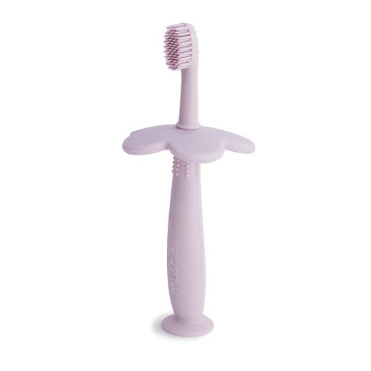 Training Toothbrush in Flower (Soft Lilac) by Mushie