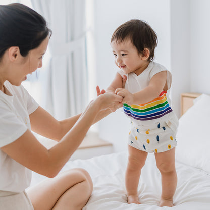 Baby Organic Boxer Shorts in Tree Print by Le Petit Society — image 9