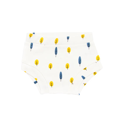 Baby Organic Boxer Shorts in Tree Print by Le Petit Society