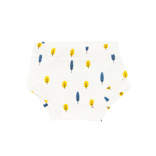 Baby Organic Boxer Shorts in Tree Print by Le Petit Society