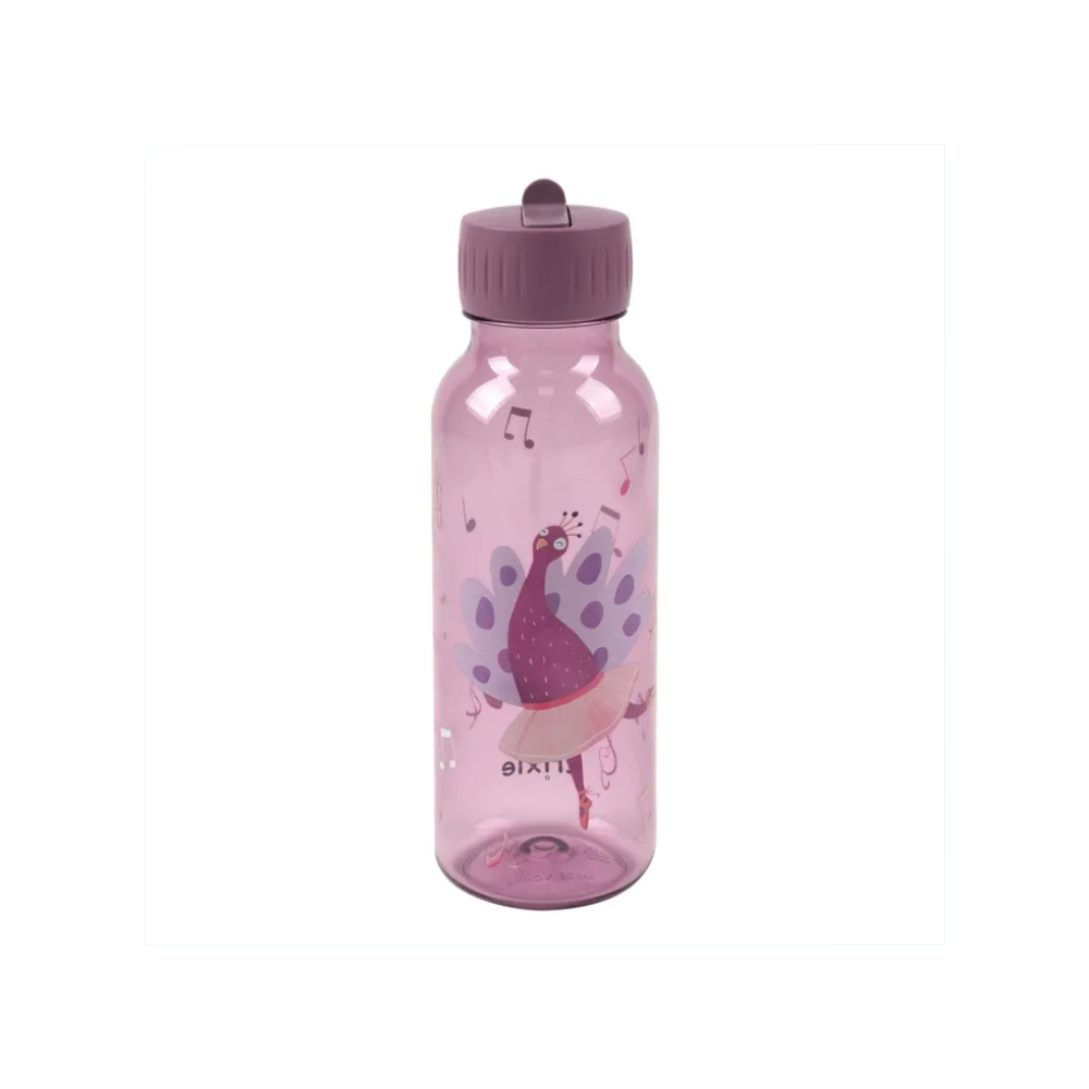 Tritan Bottle (500ml) - Ballerina Mrs Peacock by Trixie by Le Petit Society