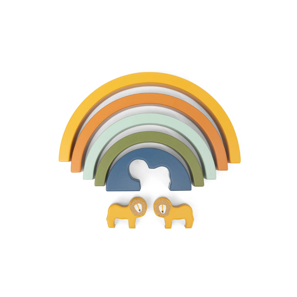 Wooden Rainbow Stacking in Mr Lion by Trixie — image 2