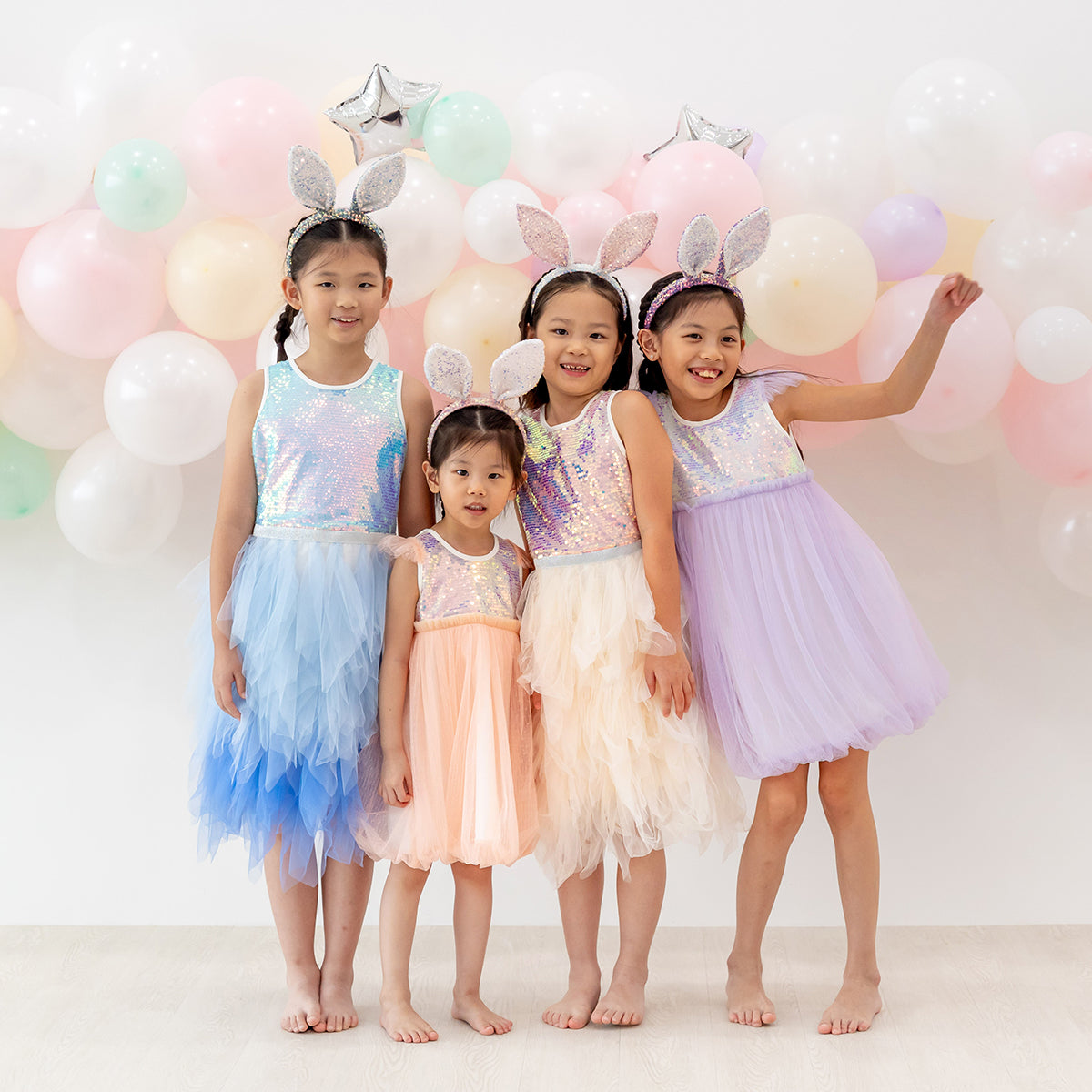 Flower Girl Series - Sequin Tutu Dress in Blue by Le Petit Society — image 5